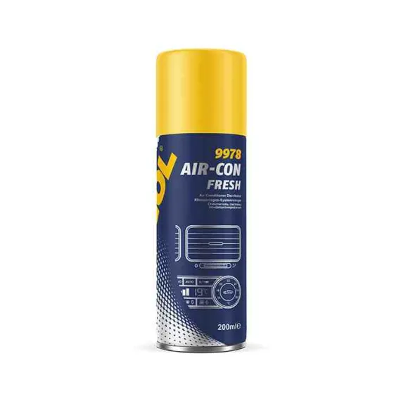 9978 KLÍMA LÉGKONDICIONÁLÓ TISZTÍTÓ BOMBA 200ml MANNOL VEGYI.