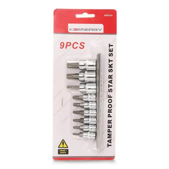 NE00104 torx készlet 9 db os 1/4 3/8 t10-t50