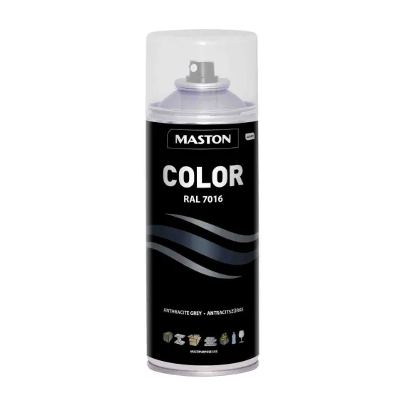 MASTON ACRYL COLOR ANTRACIT SZÜRKE RAL7016 400ml 95257016 VEGYIÁRU
