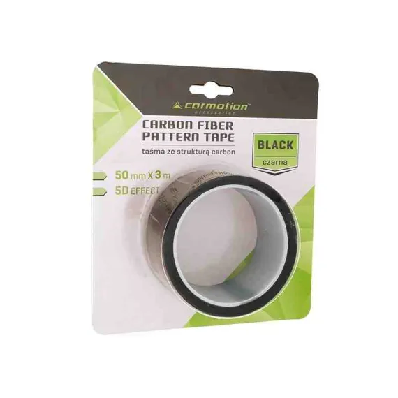 DISZSZALAG CARBON FEKETE 50mm X 3m CM-86806 DEKORÁCIÓ
