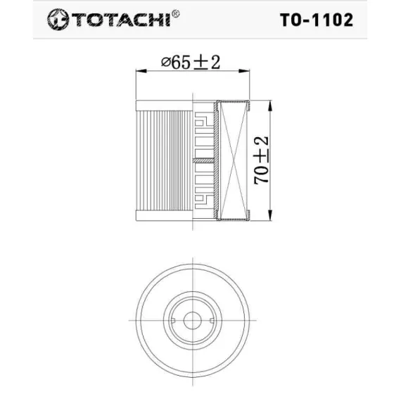 TO-1102 TOTACHI OLAJSZŰRŐ SH4035P HU711/51X