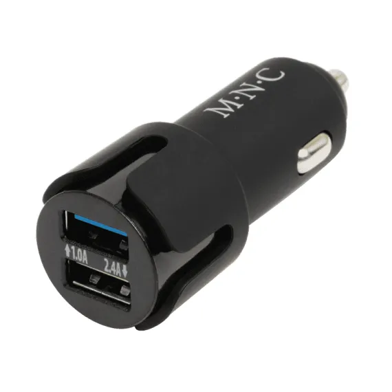 ADAPTER SZIVARGYÚJTÓS 2X USB fekete 54931BK ELEKTROMOS