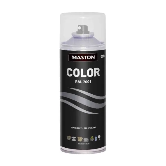 MASTON ACRYL COLOR EZÜSTSZÜRKE RAL7001 400ml 95257001 RAL7001 VEGYIÁRU