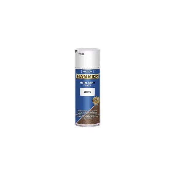 MASTON FÉM FESTÉK 3:1 400ml FÉNYES FEHÉR 3 az 1-ben rozsdára 8880002 VEGYIÁRU