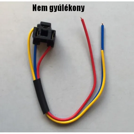 IZZÓFOGLALAT FÉNYSZ. H4-ES VEZ./NEM ÉGHETŐ/ FEKETE ELEKTROMOS