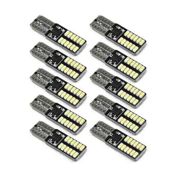 LED T10-3014-24 SMD FEHÉR 12V (T10-4014-24SMD) 10DB/CSOMAG AUTOLIFE 19032