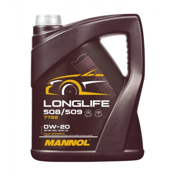 MANNOL OEM LONGLIFE VW508/509 0W20 5L 7722 API SP (RC) ACEA C5 TL 52 577 PORSCHE C20