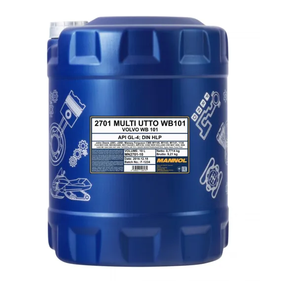 MANNOL Multi UTTO WB 101 20L 2701 API GL-4