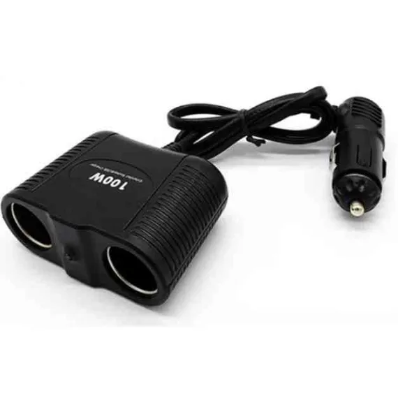 Szivargyújtó elosztó 2-es - állítható - 12/24V - MAX 100W 13238 AUTOLIFE
