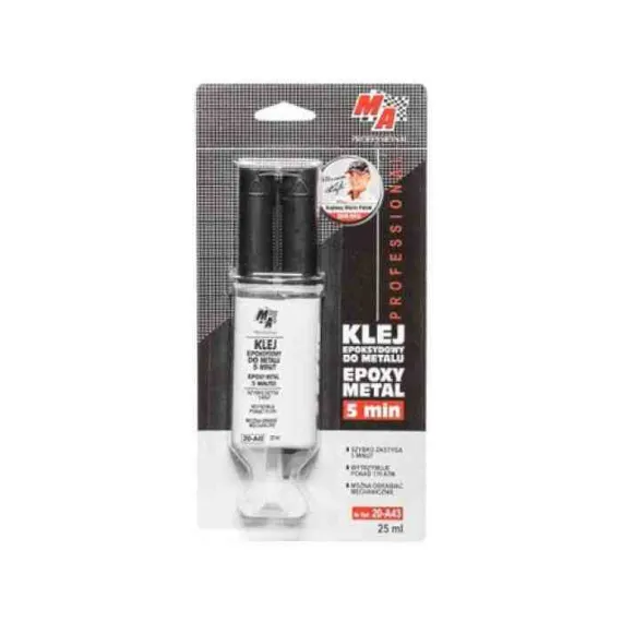 MOJE AUTO 20-A43 METAL EPOXY 5 MIN. FÉMRAGASZTÓ EPOXI 5 PERCES 25ml VEGYIÁRU