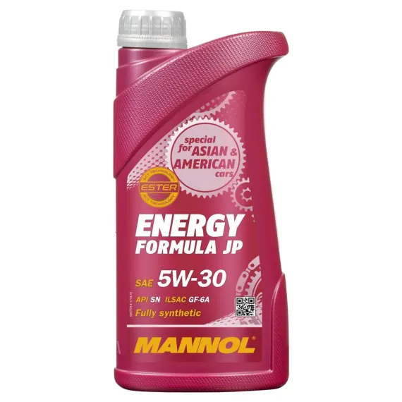 MANNOL ENERGY FORMULA JP 5W30 1L 7914 API SN ILSAC GF-6 DEXOS1 SZINTETIKUS