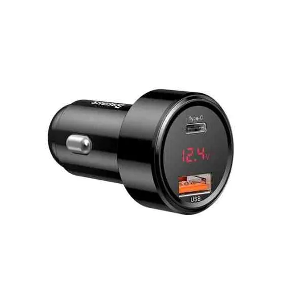 100W USB/USB-C töltő + digitális voltmérő (04AC) AUTOLIFE