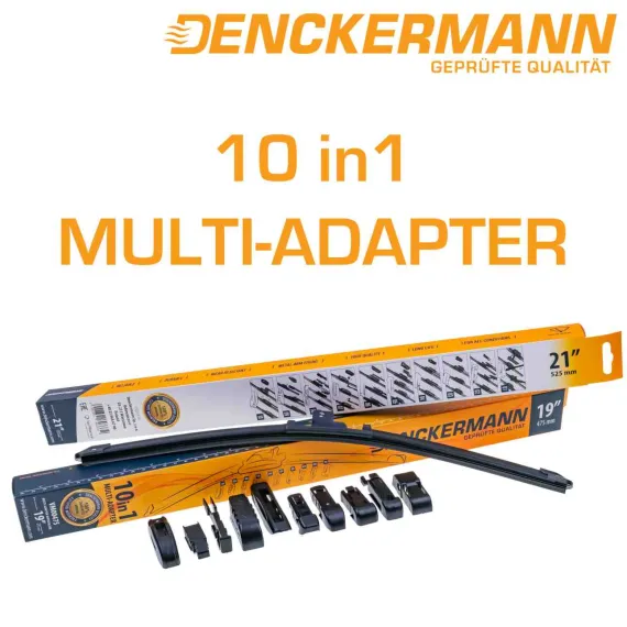 Ablaktörlő lapát flexibilis flat multi 475mm / 19" 10 adapterrel Denckermann VM ABLAKTÖRLÖLAPÁT