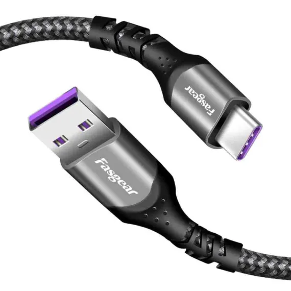 Gyorstöltő adatkábel 5A 100W USB - TYPE-C - 1méter 121BK-C / 12101 AUTOLIFE