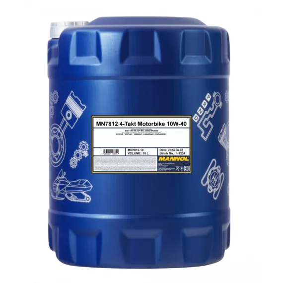 MANNOL 4-TAKT MOTORBIKE 4T 10W40 10L 7812 OLAJ ESTER BÁZISÚ