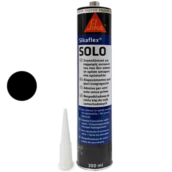SZÉLVÉDŐRAGASZTÓ fekete, SIKAFLEX SOLO 300ml kartusos HB BODY
