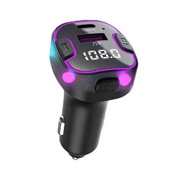 Transmitter - 12/24V C49 Bluetooth kihangosító 5.3+EDR RGB - FM/Transmitter AUTOLIFE