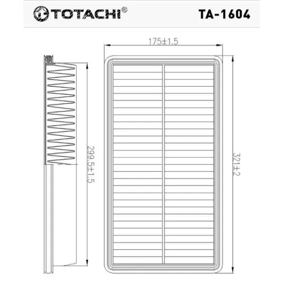TA-1604 Totachi levegőszűrő Mazda 6 C3233 A140166 SB2216 SZŰRŐK