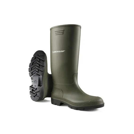 DUNLOP PRICEMASTOR ZÖLD SAV- ÉS LÚGÁLLÓ PVC CSIZMA - 48, Méret: 48
