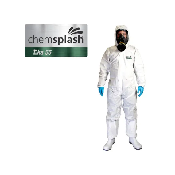 Chemsplash Eka 55 overál 5B/6B - fehér - S, Szín: fehér, Méret: S