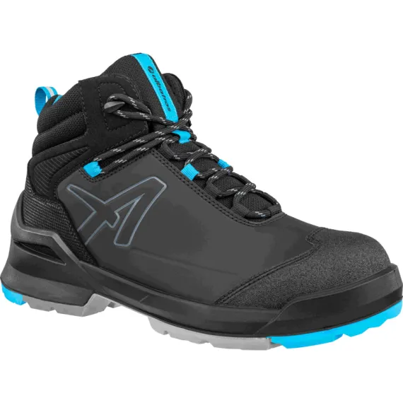 Albatros Taraval Black/Blue XW Mid S3L ESD FO SR munkavédelmi bakancs - fekete/kék - 44, Szín: fekete/kék, Méret: 44