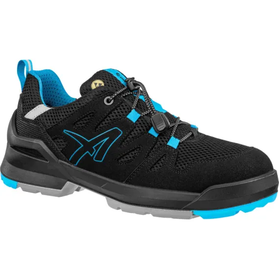 Albatros Fastpack Black/Blue XW Low S1PL ESD FO SR munkavédelmi cipő - fekete/kék - 48, Szín: fekete/kék, Méret: 48