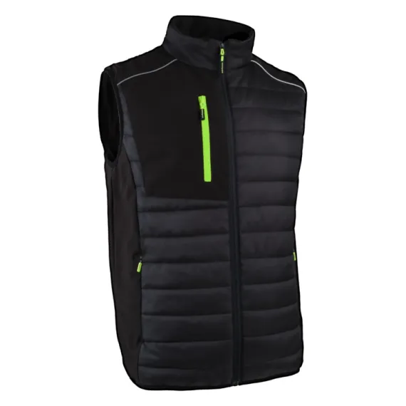BRASERO FEKETE/LIME BÉLELT MELLÉNY - L, Méret: L