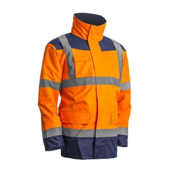 KANATA 4/1 HI-VIZ NARANCS/KÉK PE KABÁT - XS, Méret: XS