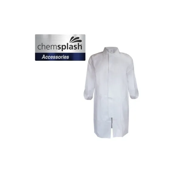 Chemsplash zippzáras köpeny PB/6B - fehér - XXL, Szín: fehér, Méret: XXL