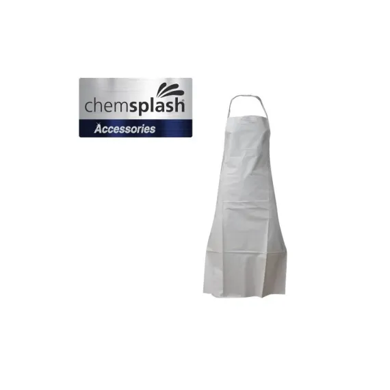Chemsplash Bib kötény PB/6B - fehér - 3XL, Szín: fehér, Méret: 3XL