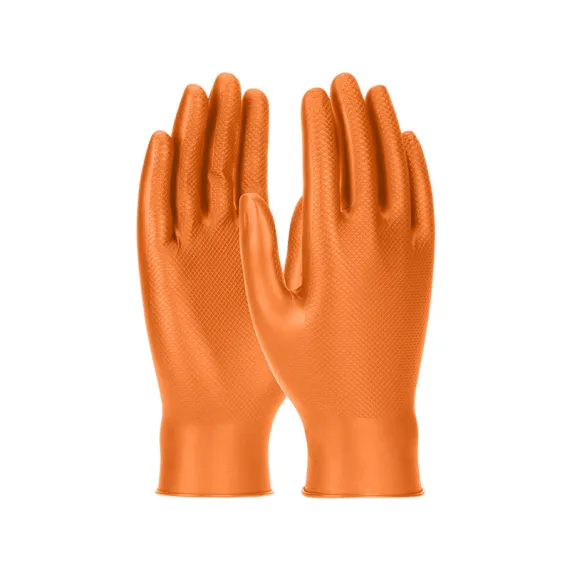 PIP Grippaz Skins egyszerhasználatos nitril kesztyű (50db) - narancs - 10/XL, Szín: narancs, Méret: 10/XL