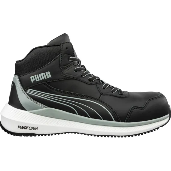 Puma Zoom Black S3S ESD FO HRO SR munkavédelmi bakancs - fekete - 48, Szín: fekete, Méret: 48