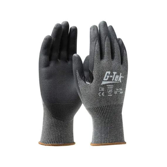 G-TEK X-Treme kötött, nitrilmártott munkavédelmi kesztyű - szürke/fekete - 08/M, Szín: szürke/fekete, Méret: 08/M