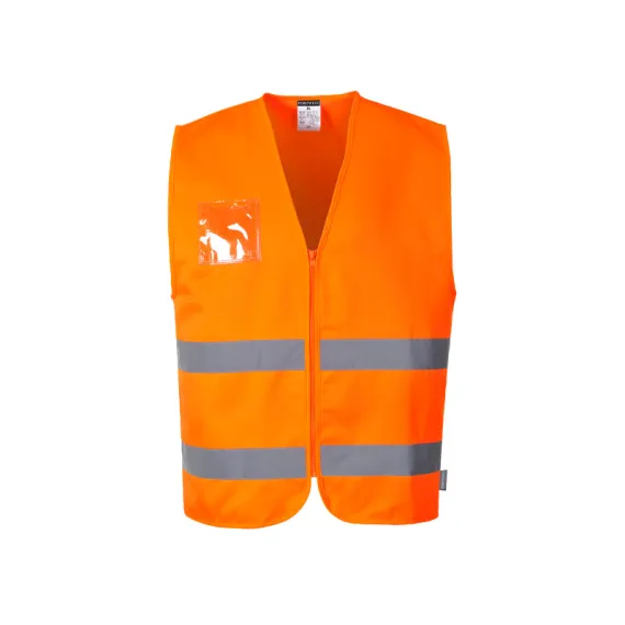 C497 - Hi-Vis kevertszálas mellény - narancs - XL