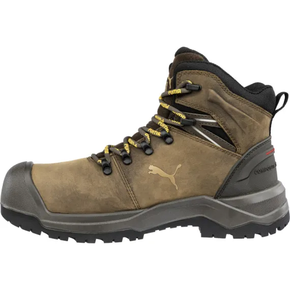 Puma Iron HD Brown Mid S3S FO LG SR munkavédelmi bakancs - barna - 44, Szín: barna, Méret: 44