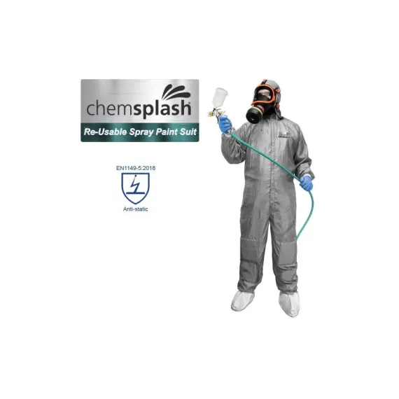Chemsplash RPS újrahasználható festőoverál - szürke - XXL, Szín: szürke, Méret: XXL