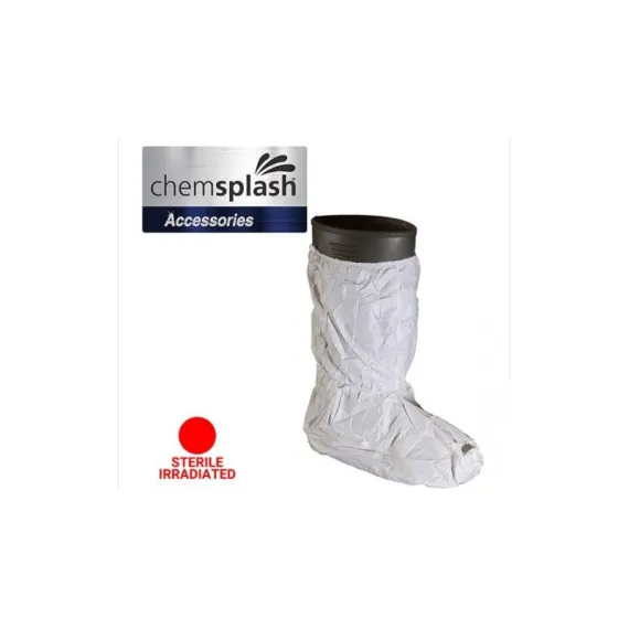 Chemsplash PVC Grip PB/6B steril csizmavédő PVC talppal - fehér - XL
