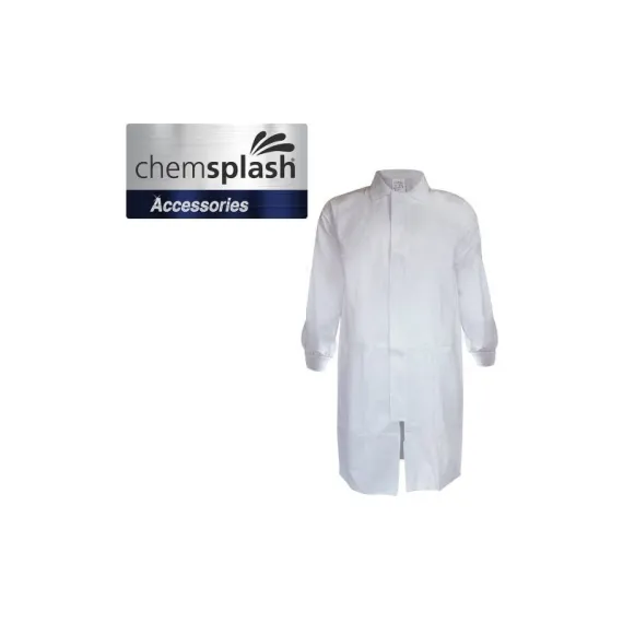 Chemsplash zippzáras köpeny kötött mandzsettával PB/6B - fehér - 3XL, Szín: fehér, Méret: 3XL