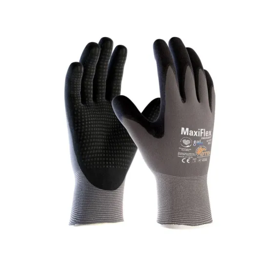 ATG Maxiflex Endurance AD-APT védőkesztyű (egyesével csomagolt) - 42-844 - fekete - 08/M, Szín: fekete, Méret: 08/M