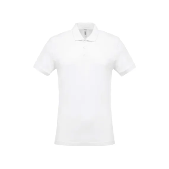 KARIBAN piqué póló - fehér - 4XL, Szín: fehér, Méret: 4XL