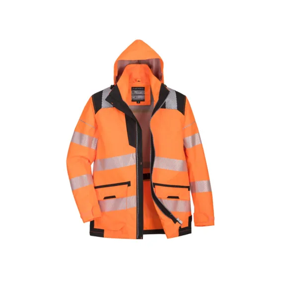 PW367 - PW3 Hi-Vis 5-in-1 kabát - Narancs/fekete - XL, Szín: narancs/fekete, Méret: XL