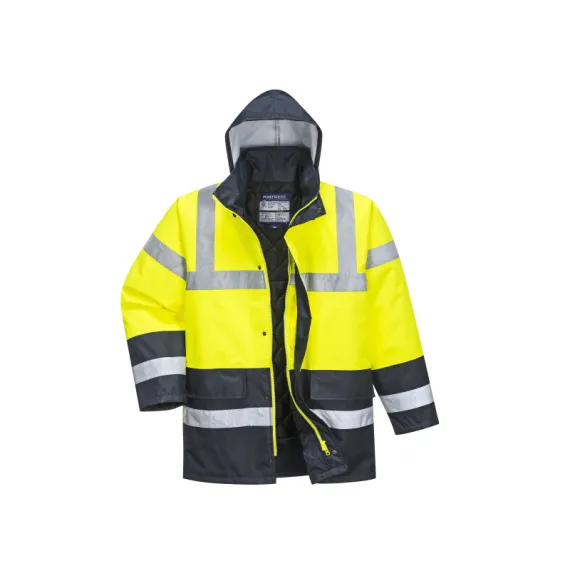 S466 - Kontraszt Traffic kabát - sárga - 6XL, Szín: sárga, Méret: 6XL