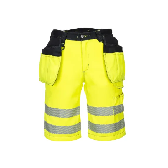 PW343 - PW3 Hi-Vis Holster rövidnadrág - sárga - 34, Szín: sárga, Méret: 34