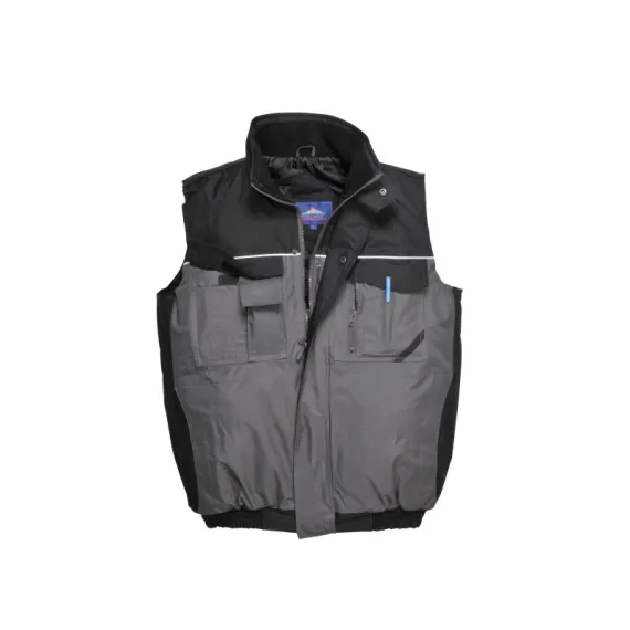 S560 - Ripstop kéttónusú mellény - fekete/szürke - S, Szín: fekete/szürke, Méret: S