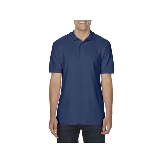GildanŽ Premium CottonŽ Adult double pique póló - tengerészkék - M, Szín: tengerészkék, Méret: M