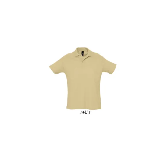 SOL S galléros póló - homok - XXL, Szín: homok, Méret: XXL