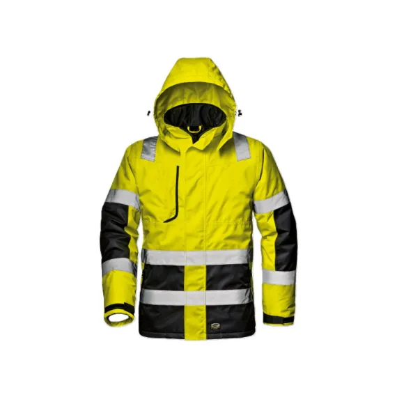 Sir Safety System MATRIX jól láthatósági kabát - sárga/fekete - XXL, Szín: sárga/fekete, Méret: XXL