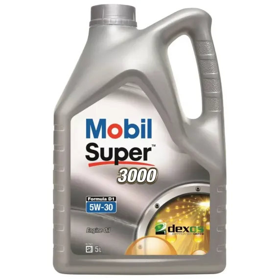 Mobil Super 3000 Formula D1 5W-30 - 5L, Kiszerelés: 5 L