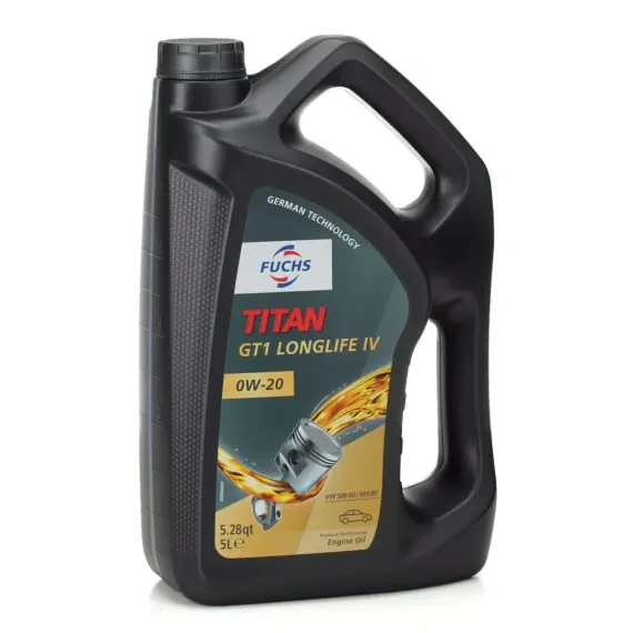 Fuchs Titan GT1 Longlife IV 0W-20 - 5 L, Kiszerelés: 5 L