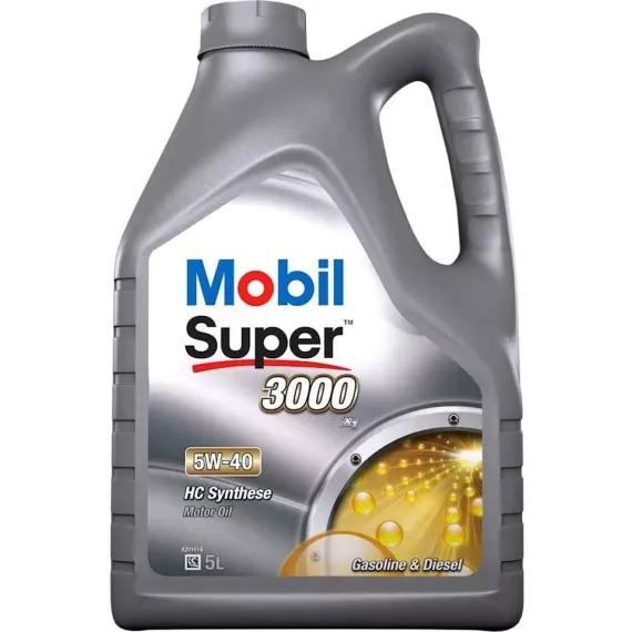 Mobil Super 3000 XE1 5W-40 - 5L, Kiszerelés: 5 L